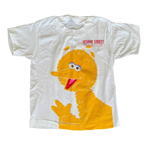 Screen Stars Other - Vintage 80s Sesame Street Book Club Big Bird T-Shirt Screen Stars Kids 10-12 USA